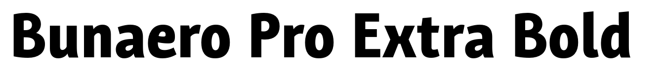 Bunaero Pro Extra Bold